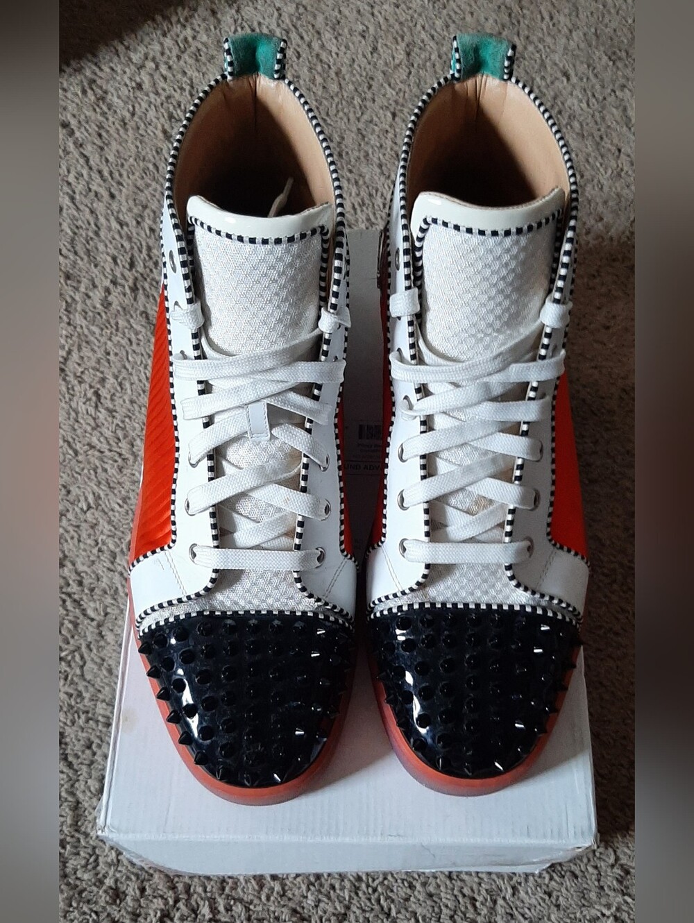 Christian Louboutin Lou Spikes Orlato High Tops